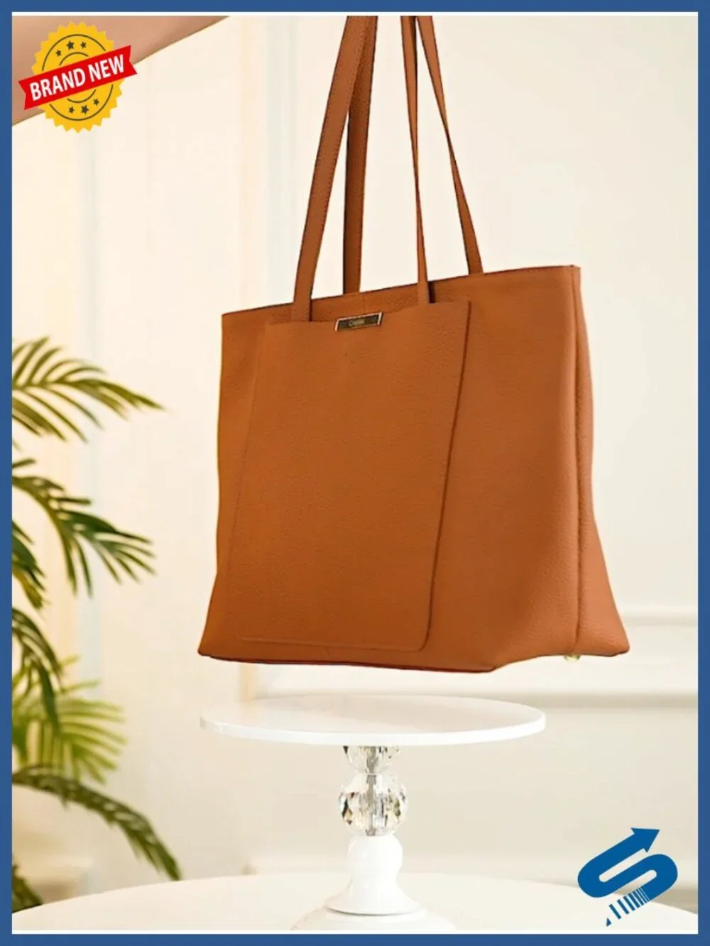 Leather Hobo Tote Bag with Zipper Closure, Large Capacity Shoulder Satchel